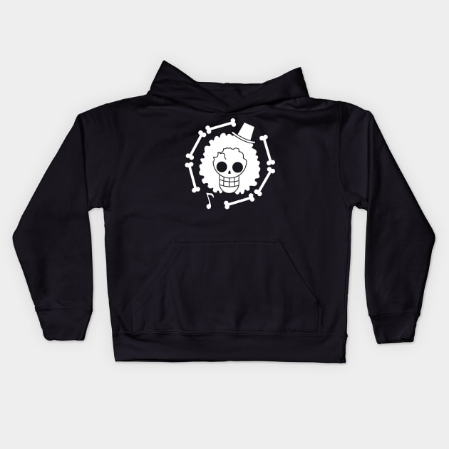 Brook Jolly Roger 2 Kids Hoodie by onepiecechibiproject